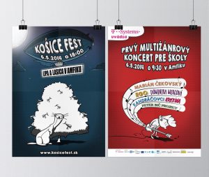 Ilustrácie a grafické spracovanie - Košice Fest a Koncert pre školy