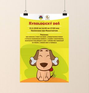 plagát na kynologický deň UVP Košice