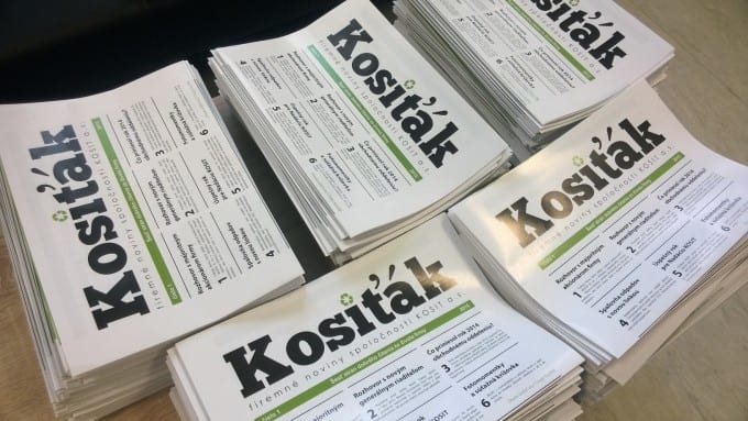 Grafika - firemné noviny spoločnosti KOSIT - Kosiťák