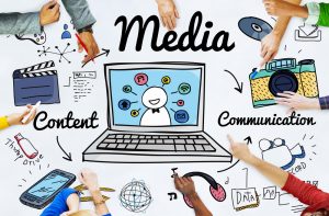 media, content, comunikácia, obsah